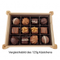 Preview: Pralinenauswahl 200g Potsdamer Schatzkästchen aus Holz