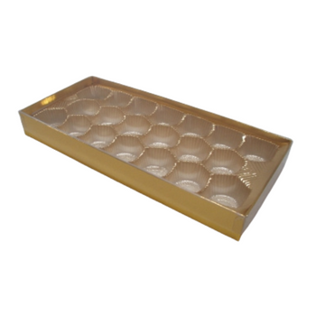 Trüffelpackung gold 20 Stk, ca. 240 g (befüllt)