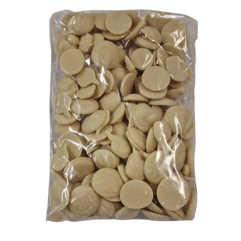 Vegane weiße Schokoladenalternative Buttons 500 g