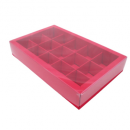 Stegpackung Pralinen 15er rot